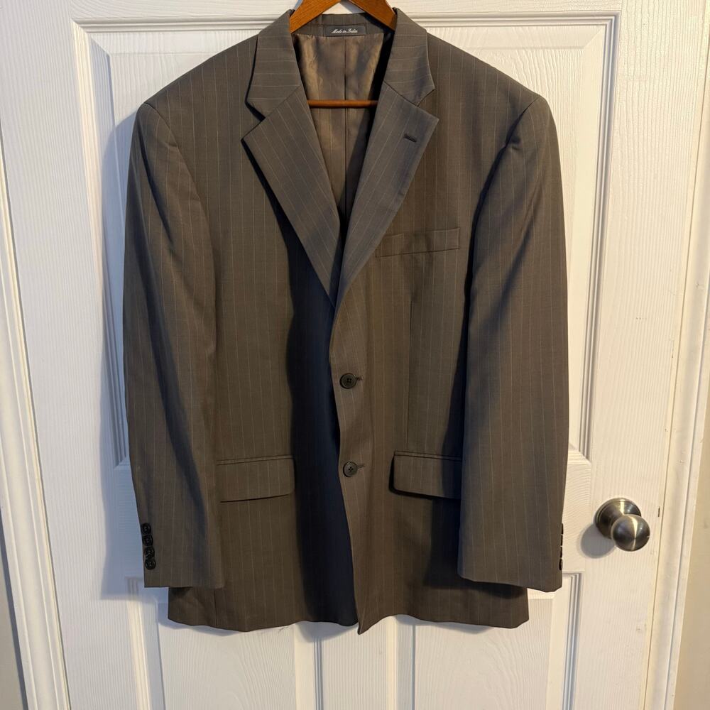 Oscar de la Renta Wool Blazer Mens Size 44R Tailored Fit Sport Coat